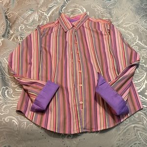Robert Graham Striped Button Up Shirt